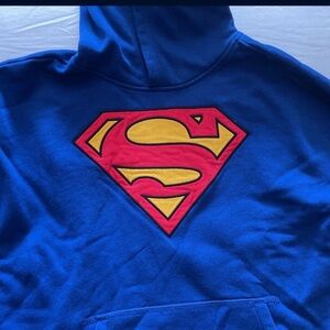 GAP Kids Blue Hoodie with DC Logo